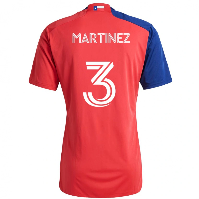 Danxen Barn José Antonio Martínez #3 Röd Marinblå Hemmatröja Matchtröjor 2025/26 Tröjor T-Tröja