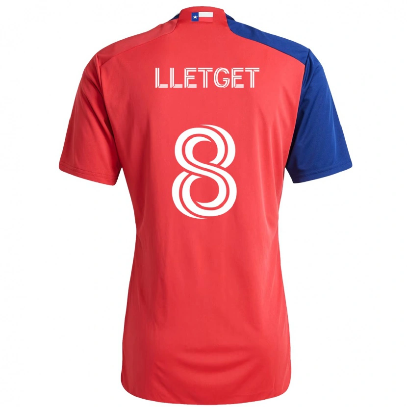 Danxen Barn Sebastian Lletget #8 Röd Marinblå Hemmatröja Matchtröjor 2025/26 Tröjor T-Tröja