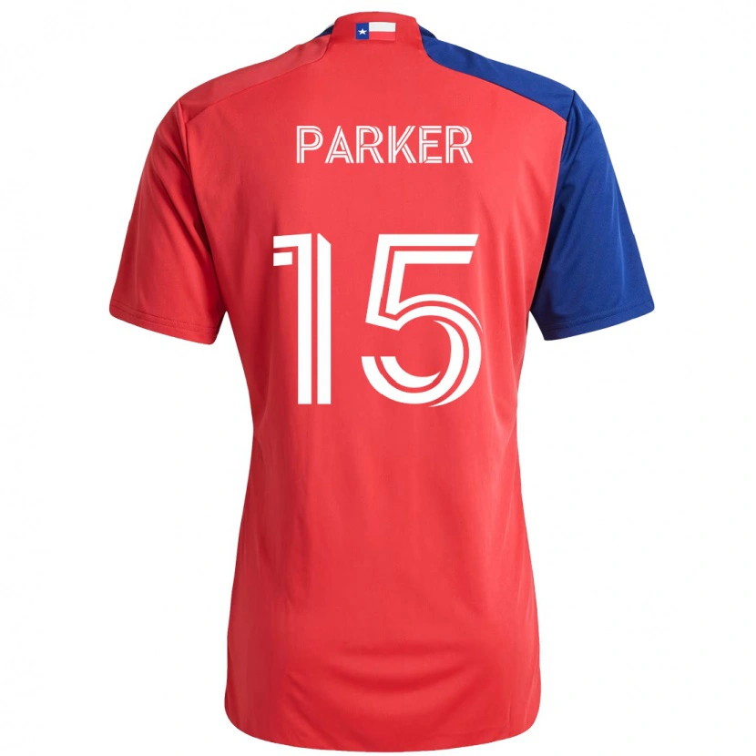 Danxen Barn Isaiah Parker #15 Röd Marinblå Hemmatröja Matchtröjor 2025/26 Tröjor T-Tröja