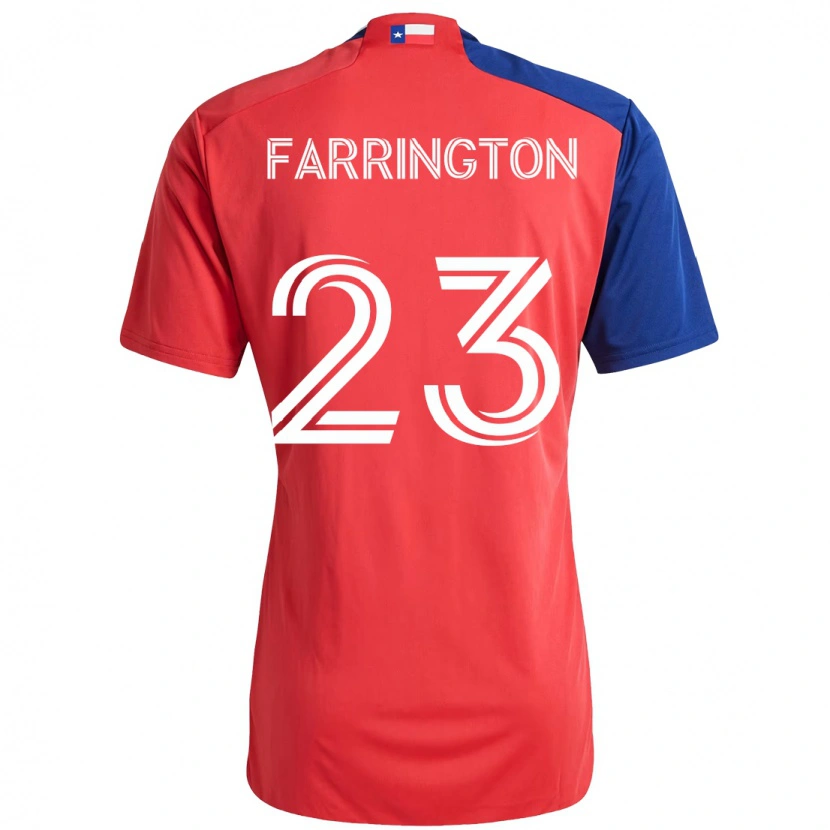 Danxen Barn Logan Farrington #23 Röd Marinblå Hemmatröja Matchtröjor 2025/26 Tröjor T-Tröja