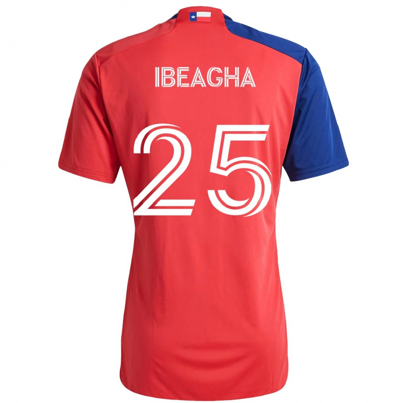 Danxen Barn Sebastien Ibeagha #25 Röd Marinblå Hemmatröja Matchtröjor 2025/26 Tröjor T-Tröja
