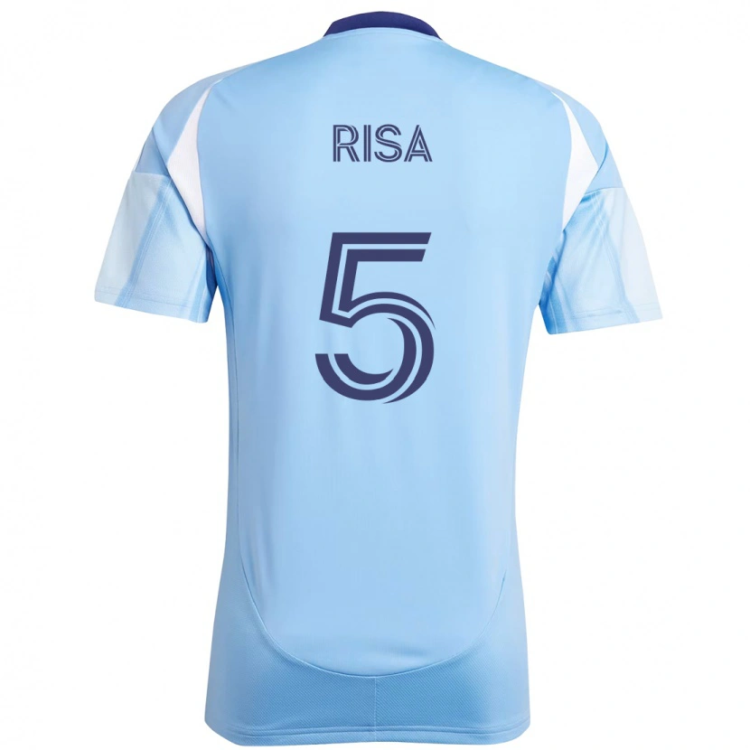 Danxen Barn Birk Risa #5 Ljusblå Hemmatröja Matchtröjor 2025/26 Tröjor T-Tröja