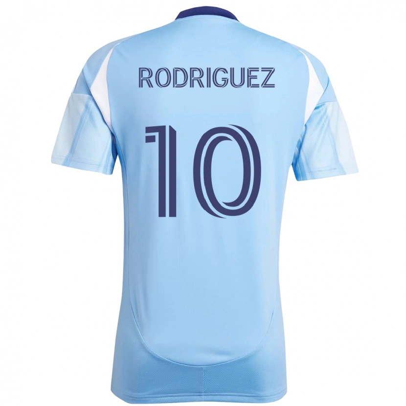 Danxen Barn Santiago Rodríguez #10 Ljusblå Hemmatröja Matchtröjor 2025/26 Tröjor T-Tröja