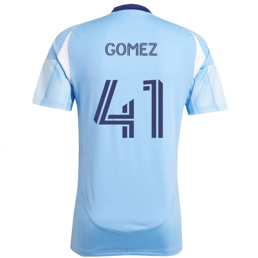 Danxen Barn Julián Gómez #41 Ljusblå Hemmatröja Matchtröjor 2025/26 Tröjor T-Tröja