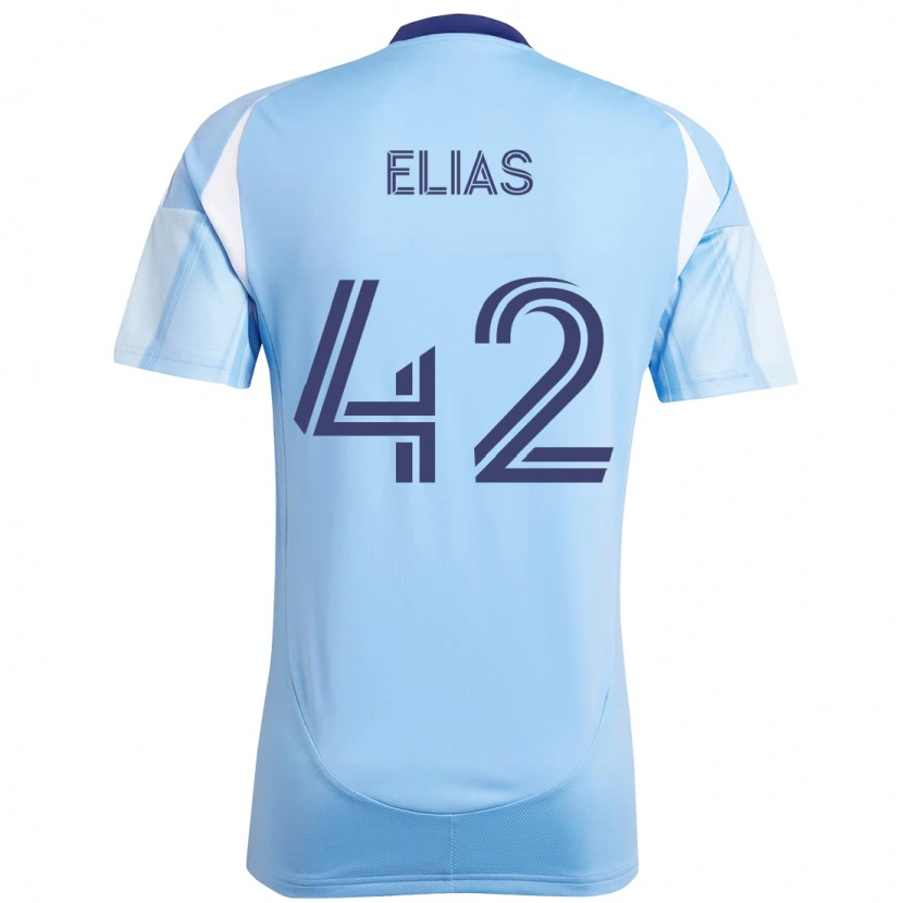 Danxen Barn Piero Elias #42 Ljusblå Hemmatröja Matchtröjor 2025/26 Tröjor T-Tröja