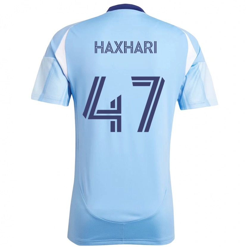 Danxen Barn Klevis Haxhari #47 Ljusblå Hemmatröja Matchtröjor 2025/26 Tröjor T-Tröja