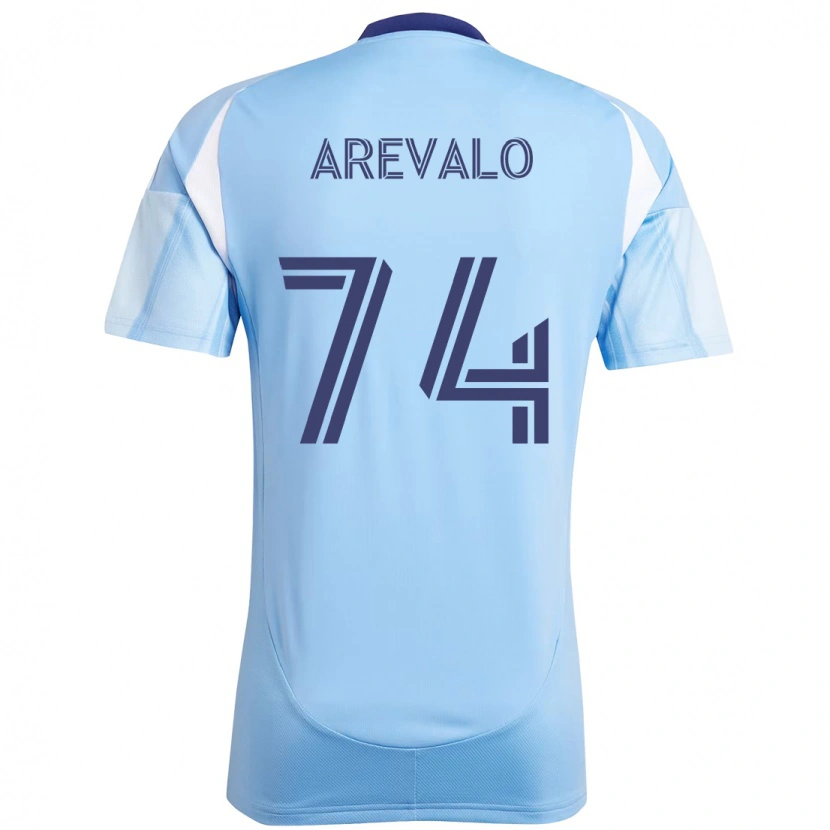 Danxen Barn Ronny Arévalo #74 Ljusblå Hemmatröja Matchtröjor 2025/26 Tröjor T-Tröja