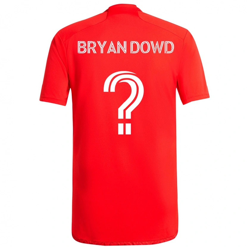 Danxen Barn Bryan Dowd #0 Röd Vit Hemmatröja Matchtröjor 2025/26 Tröjor T-Tröja