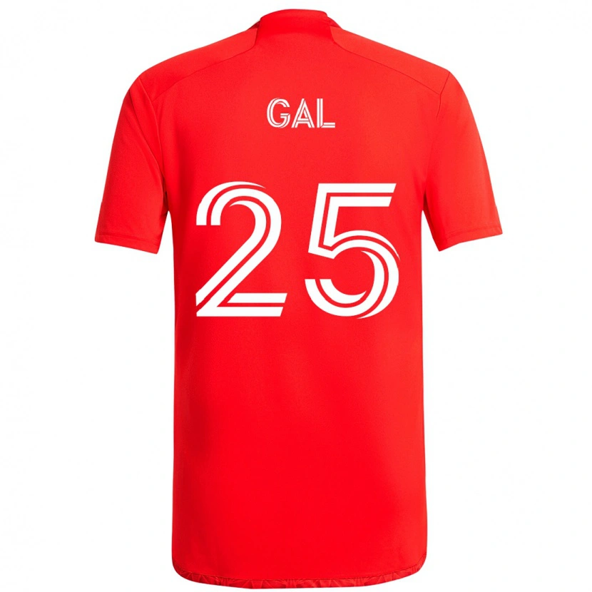 Danxen Barn Jeff Gal #25 Röd Vit Hemmatröja Matchtröjor 2025/26 Tröjor T-Tröja