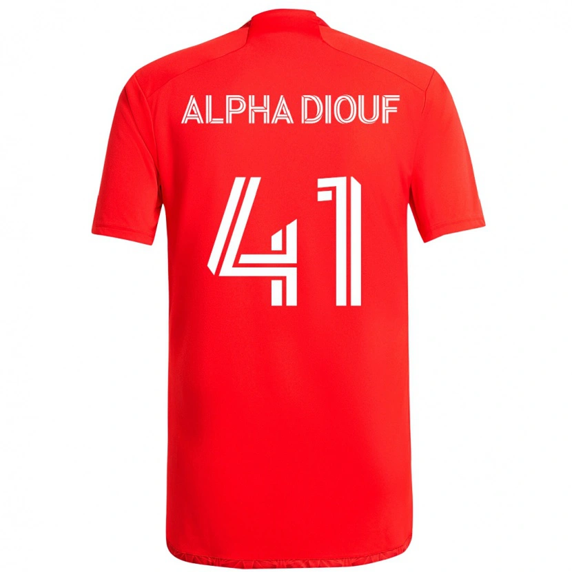 Danxen Barn Jean Alpha Diouf #41 Röd Vit Hemmatröja Matchtröjor 2025/26 Tröjor T-Tröja