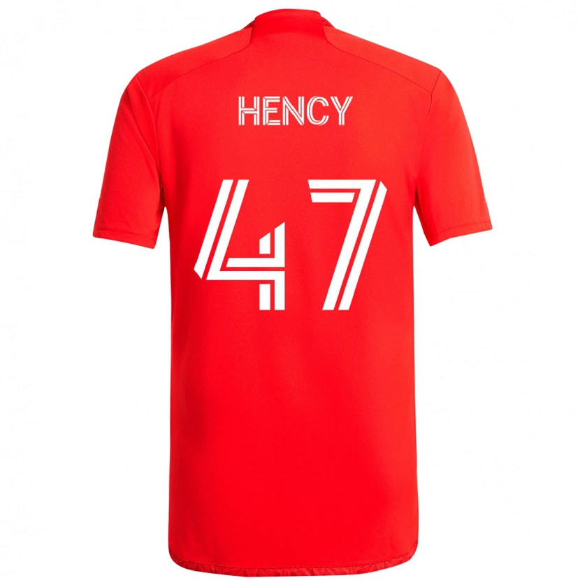 Danxen Barn Billy Hency #47 Röd Vit Hemmatröja Matchtröjor 2025/26 Tröjor T-Tröja