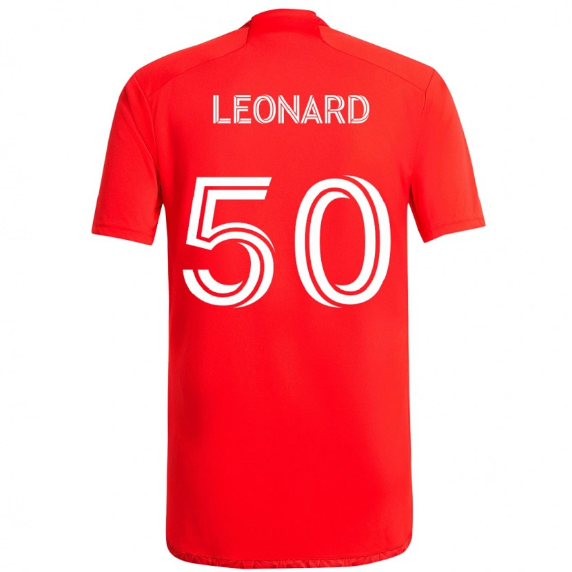 Danxen Barn Eric Leonard #50 Röd Vit Hemmatröja Matchtröjor 2025/26 Tröjor T-Tröja