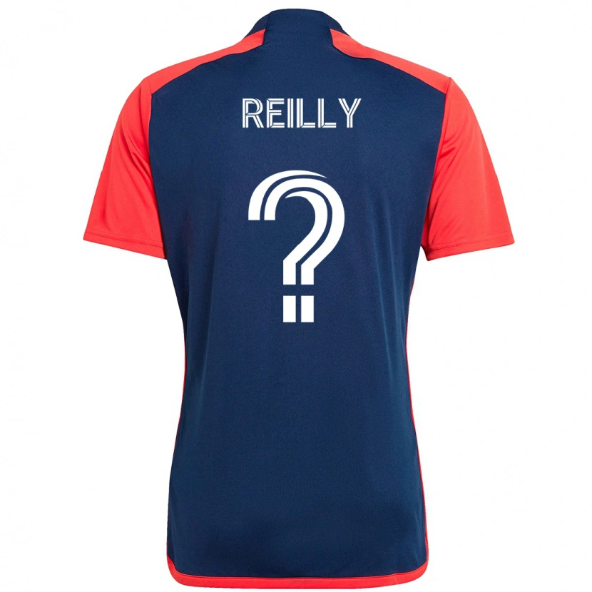 Danxen Barn Aidan Reilly #0 Blå Röd Hemmatröja Matchtröjor 2025/26 Tröjor T-Tröja