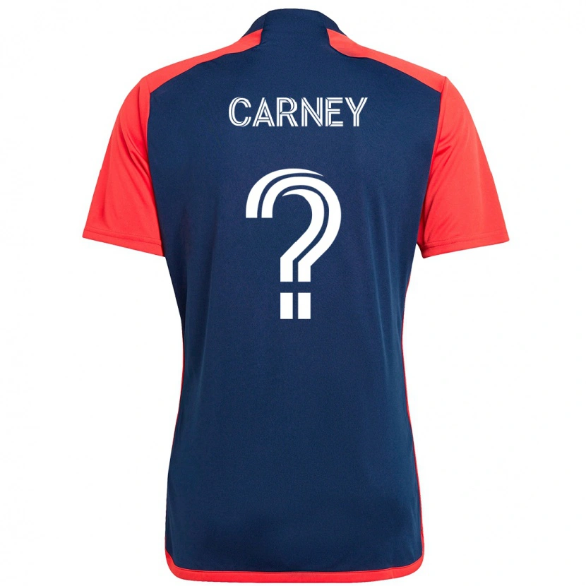Danxen Barn Ryan Carney #0 Vit Blå Hemmatröja Matchtröjor 2025/26 Tröjor T-Tröja