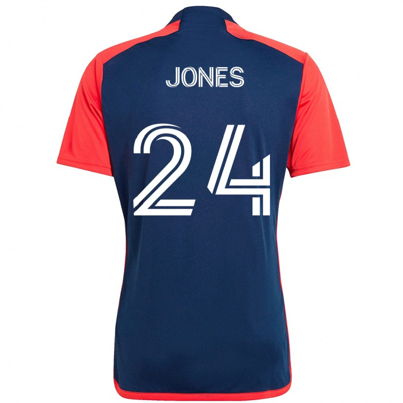 Danxen Barn Dejuan Jones #24 Blå Röd Hemmatröja Matchtröjor 2025/26 Tröjor T-Tröja