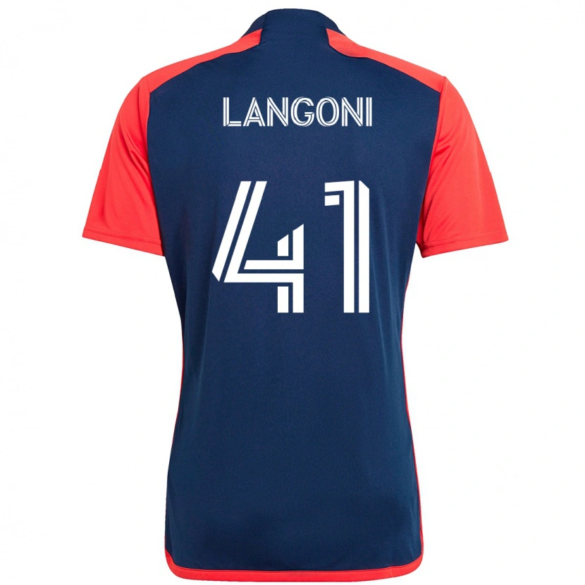 Danxen Barn Luca Langoni #41 Vit Blå Hemmatröja Matchtröjor 2025/26 Tröjor T-Tröja