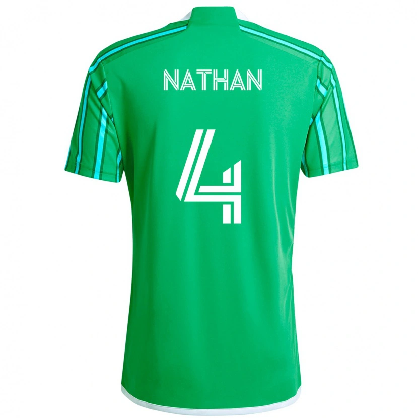Danxen Barn Nathan #4 Grön Vit Hemmatröja Matchtröjor 2025/26 Tröjor T-Tröja