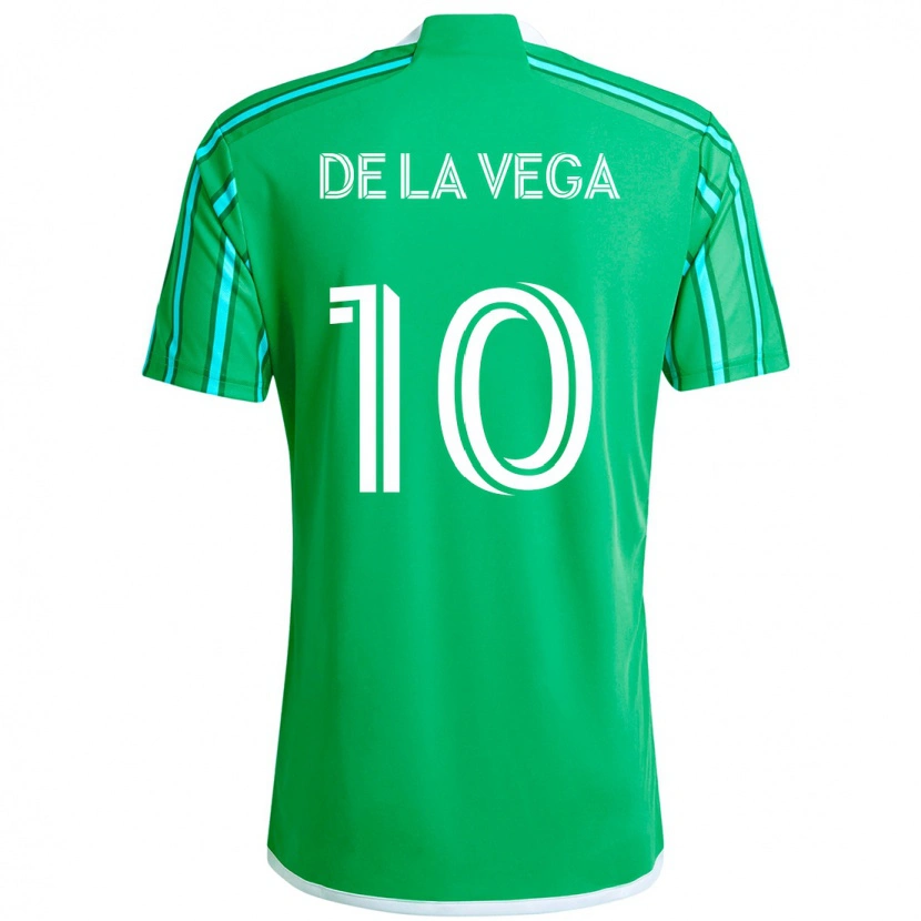 Danxen Barn Pedro De La Vega #10 Grön Vit Hemmatröja Matchtröjor 2025/26 Tröjor T-Tröja
