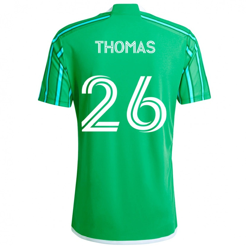 Danxen Barn Andrew Thomas #26 Grön Vit Hemmatröja Matchtröjor 2025/26 Tröjor T-Tröja