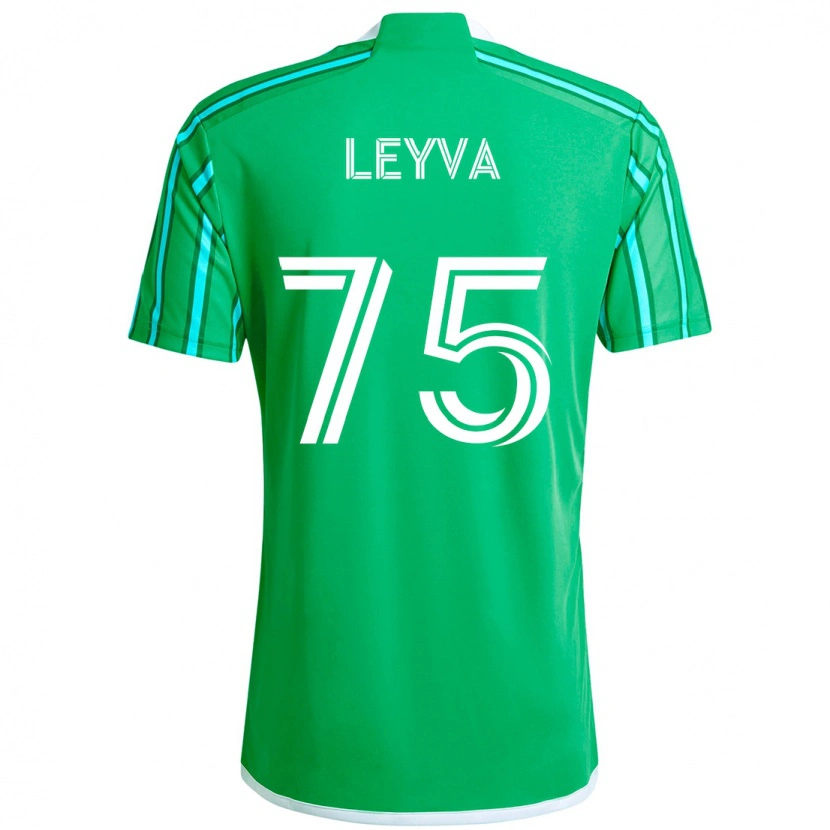 Danxen Barn Danny Leyva #75 Grön Vit Hemmatröja Matchtröjor 2025/26 Tröjor T-Tröja