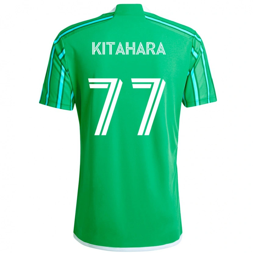 Danxen Barn Sota Kitahara #77 Grön Vit Hemmatröja Matchtröjor 2025/26 Tröjor T-Tröja