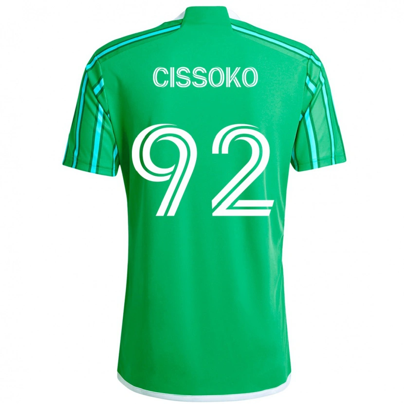 Danxen Barn Abdoulaye Cissoko #92 Grön Vit Hemmatröja Matchtröjor 2025/26 Tröjor T-Tröja