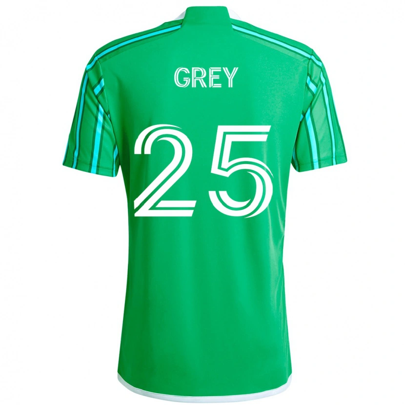 Danxen Barn Mireya Grey #25 Grön Vit Hemmatröja Matchtröjor 2025/26 Tröjor T-Tröja