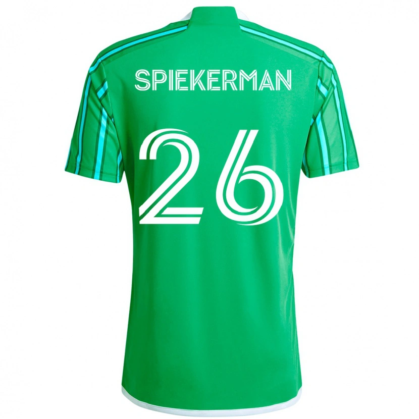 Danxen Barn Stephanie Spiekerman #26 Grön Vit Hemmatröja Matchtröjor 2025/26 Tröjor T-Tröja