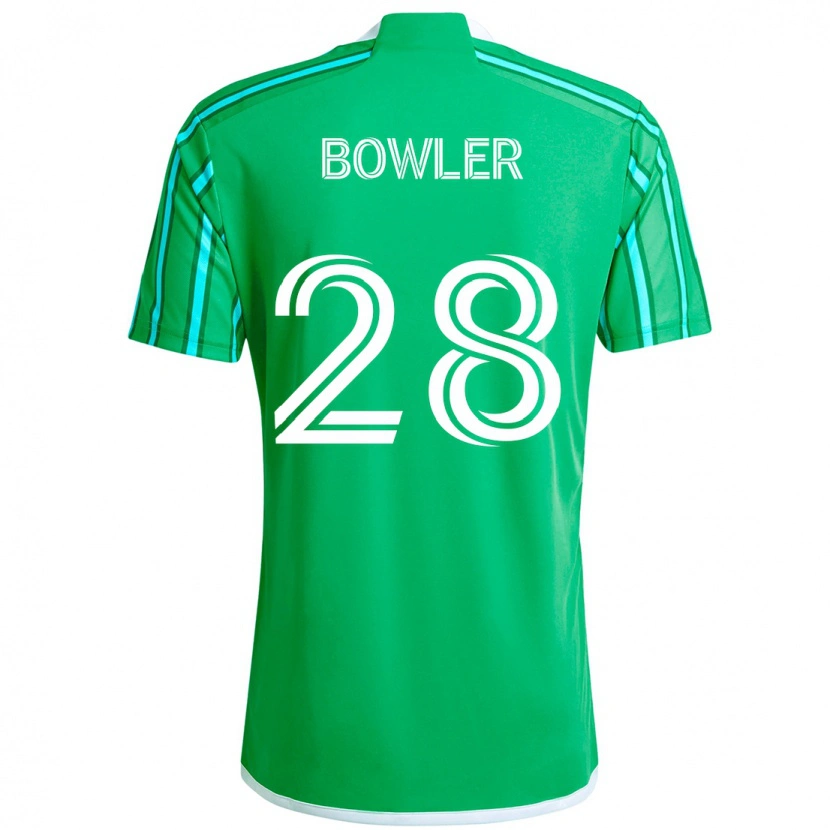 Danxen Barn Rachel Bowler #28 Grön Vit Hemmatröja Matchtröjor 2025/26 Tröjor T-Tröja