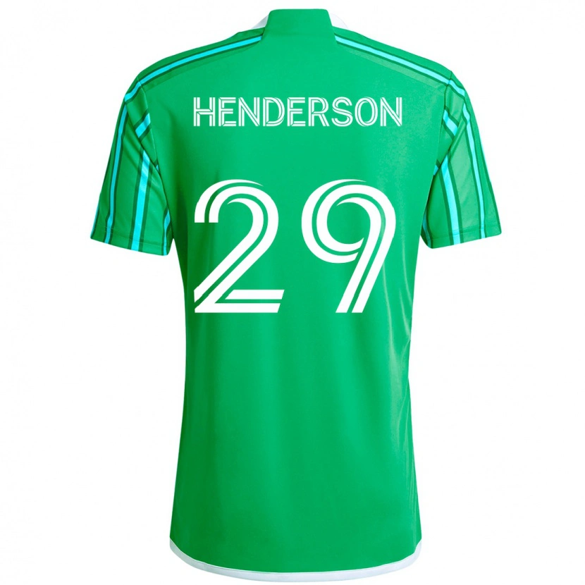 Danxen Barn Anna Henderson #29 Grön Vit Hemmatröja Matchtröjor 2025/26 Tröjor T-Tröja