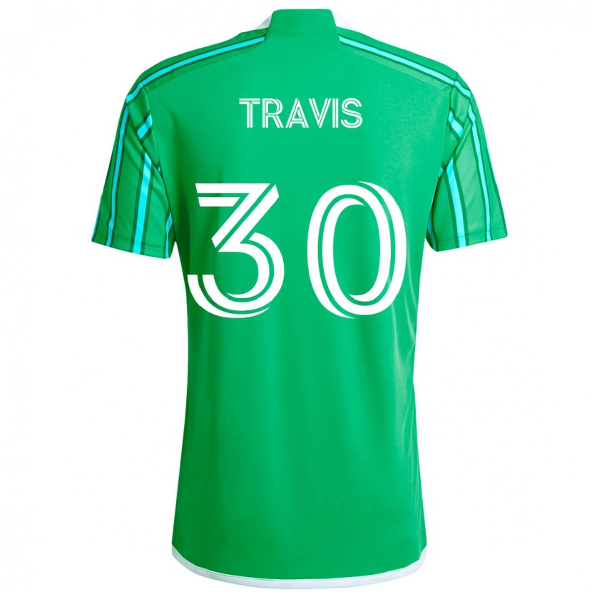 Danxen Barn Riley Travis #30 Grön Vit Hemmatröja Matchtröjor 2025/26 Tröjor T-Tröja