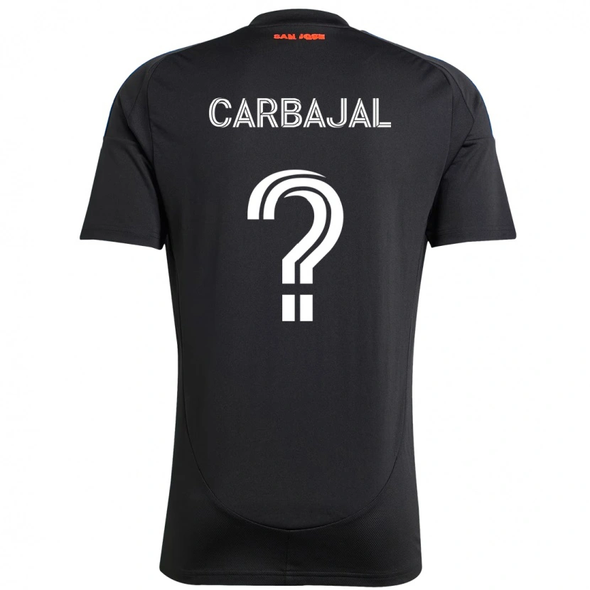 Danxen Barn Sebastian Carbajal #0 Svart Mörkblå Hemmatröja Matchtröjor 2025/26 Tröjor T-Tröja