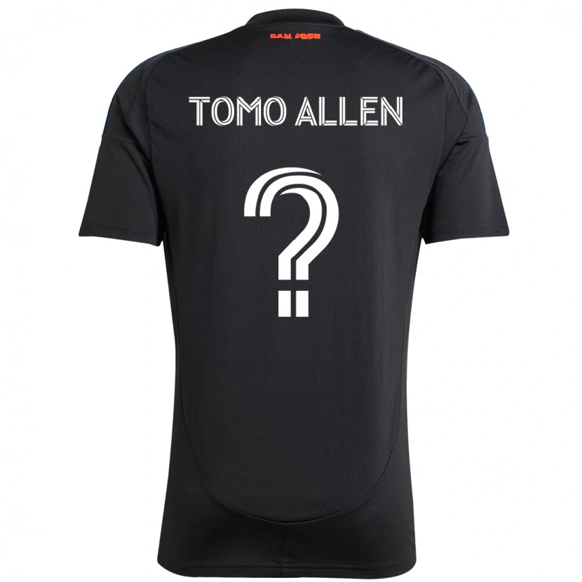 Danxen Barn Tomo Allen #0 Svart Mörkblå Hemmatröja Matchtröjor 2025/26 Tröjor T-Tröja