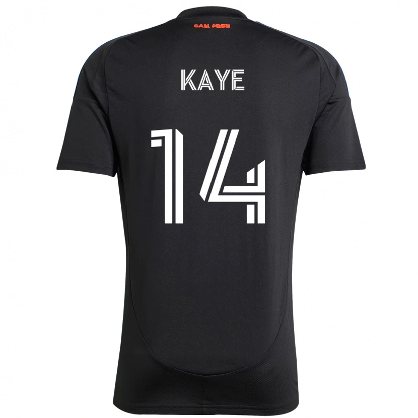 Danxen Barn Mark-Anthony Kaye #14 Svart Mörkblå Hemmatröja Matchtröjor 2025/26 Tröjor T-Tröja