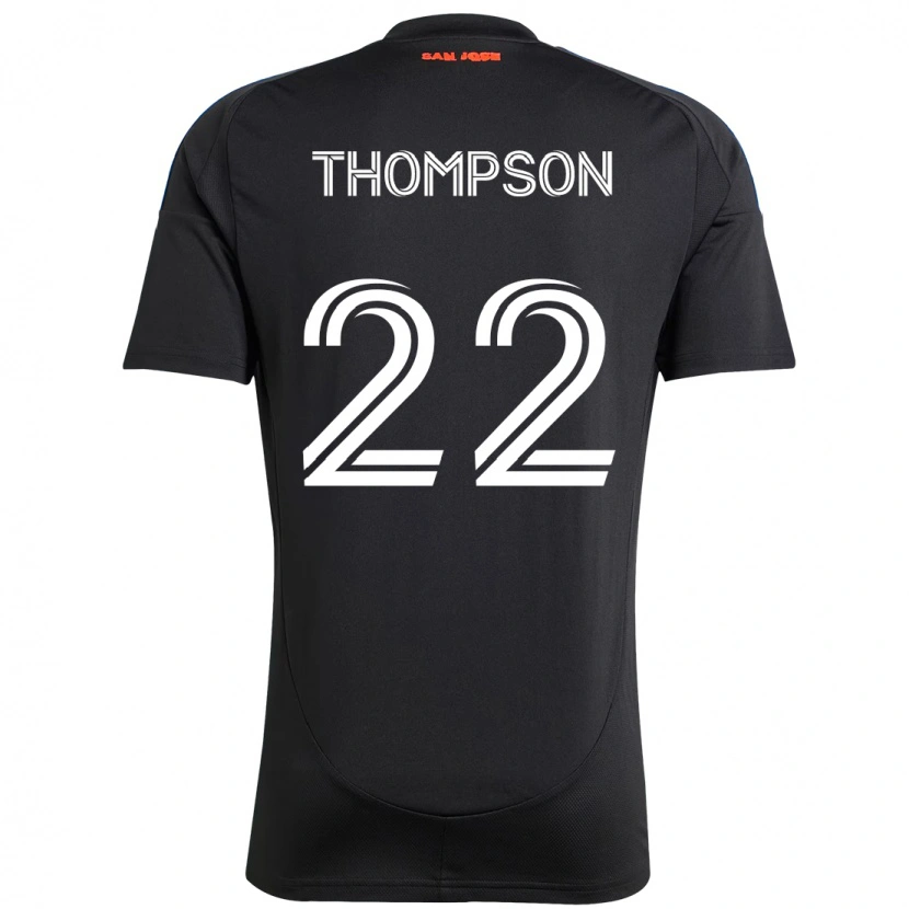 Danxen Barn Tommy Thompson #22 Svart Mörkblå Hemmatröja Matchtröjor 2025/26 Tröjor T-Tröja