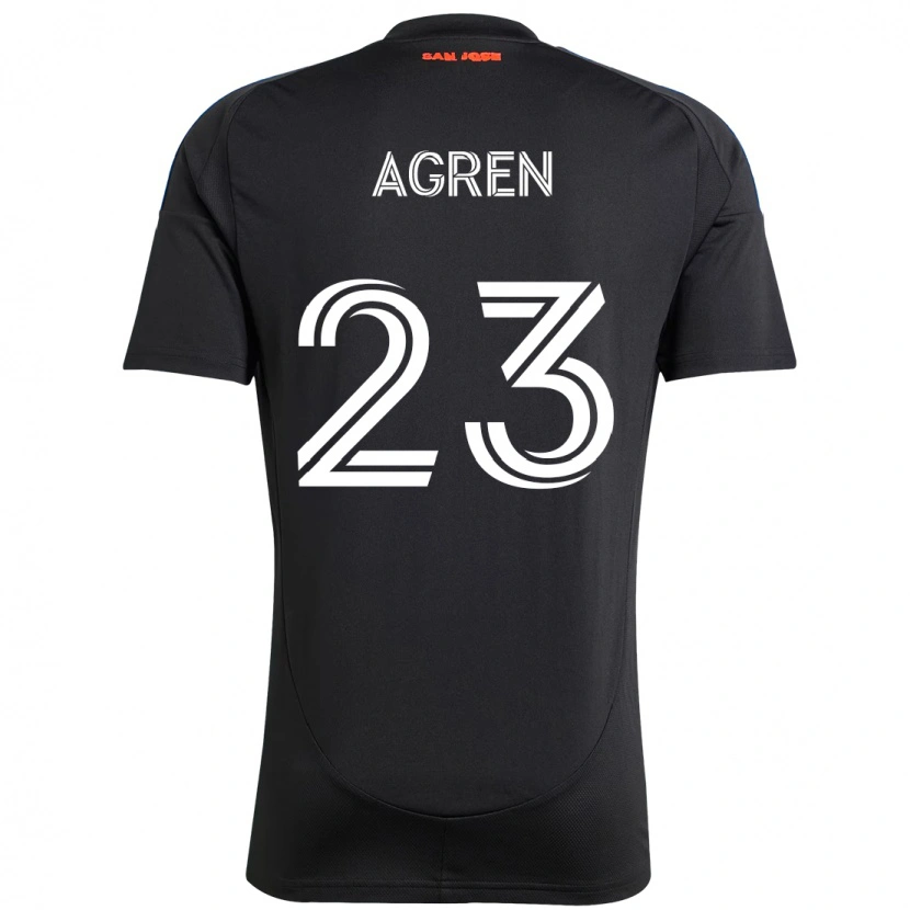 Danxen Barn Oskar Agren #23 Svart Mörkblå Hemmatröja Matchtröjor 2025/26 Tröjor T-Tröja
