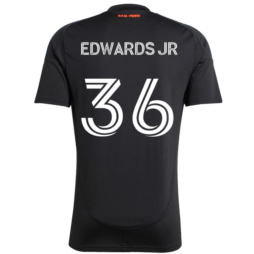 Danxen Barn Earl Edwards Jr. #36 Svart Mörkblå Hemmatröja Matchtröjor 2025/26 Tröjor T-Tröja