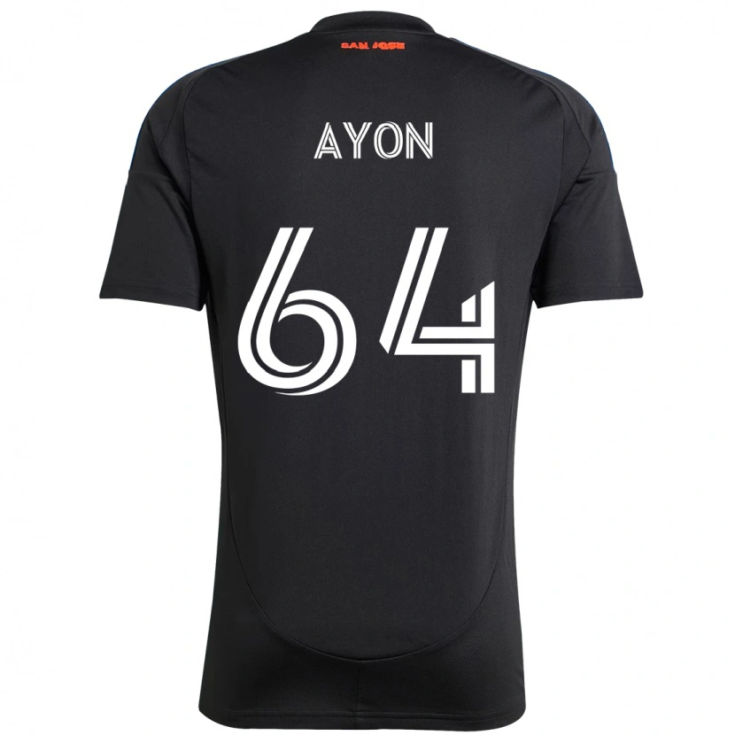 Danxen Barn Jerry Ayon #64 Svart Mörkblå Hemmatröja Matchtröjor 2025/26 Tröjor T-Tröja