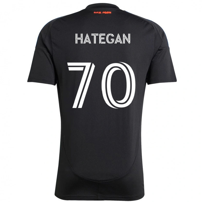 Danxen Barn Roberto Hategan #70 Svart Mörkblå Hemmatröja Matchtröjor 2025/26 Tröjor T-Tröja