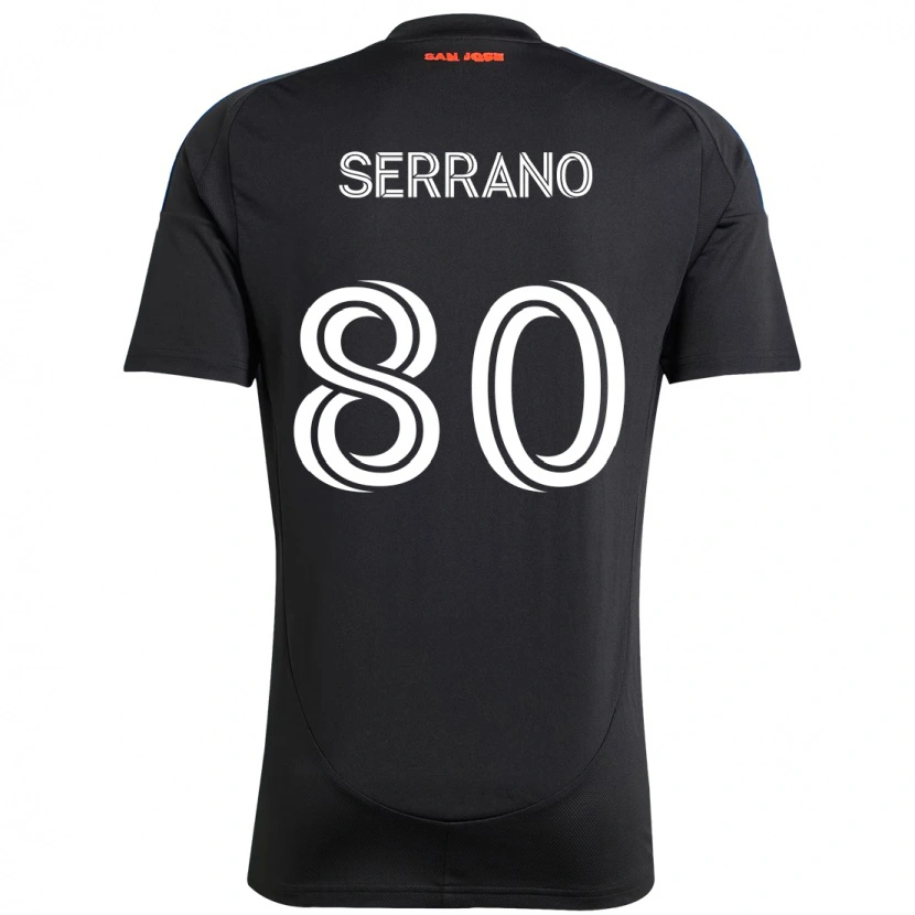 Danxen Barn David Serrano #80 Svart Mörkblå Hemmatröja Matchtröjor 2025/26 Tröjor T-Tröja