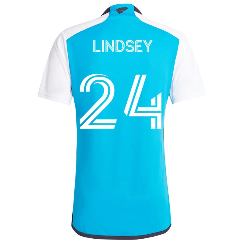 Danxen Barn Jaylin Lindsey #24 Himmelsblå Vit Hemmatröja Matchtröjor 2025/26 Tröjor T-Tröja