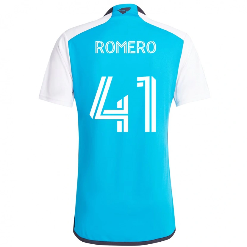 Danxen Barn Brian Romero #41 Himmelsblå Vit Hemmatröja Matchtröjor 2025/26 Tröjor T-Tröja