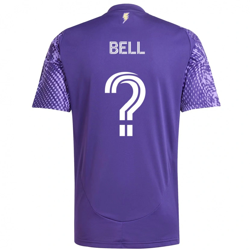 Danxen Barn Dominic Bell #0 Lila Vit Hemmatröja Matchtröjor 2025/26 Tröjor T-Tröja