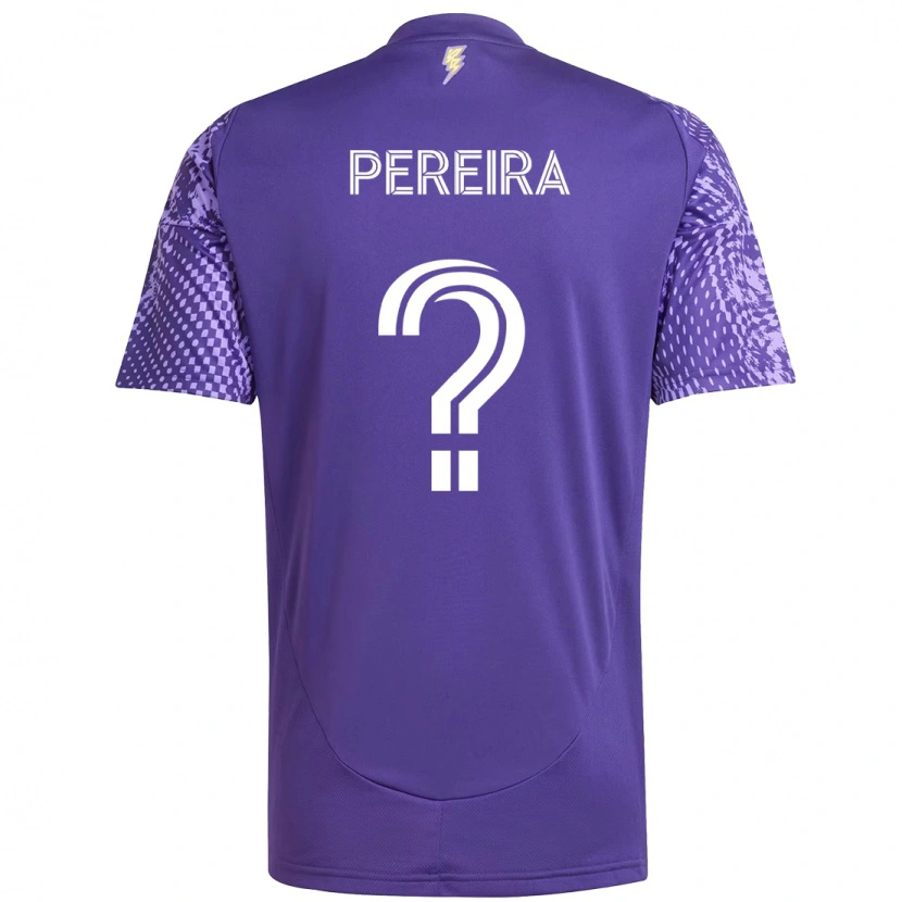 Danxen Barn Dominic Pereira #0 Lila Vit Hemmatröja Matchtröjor 2025/26 Tröjor T-Tröja