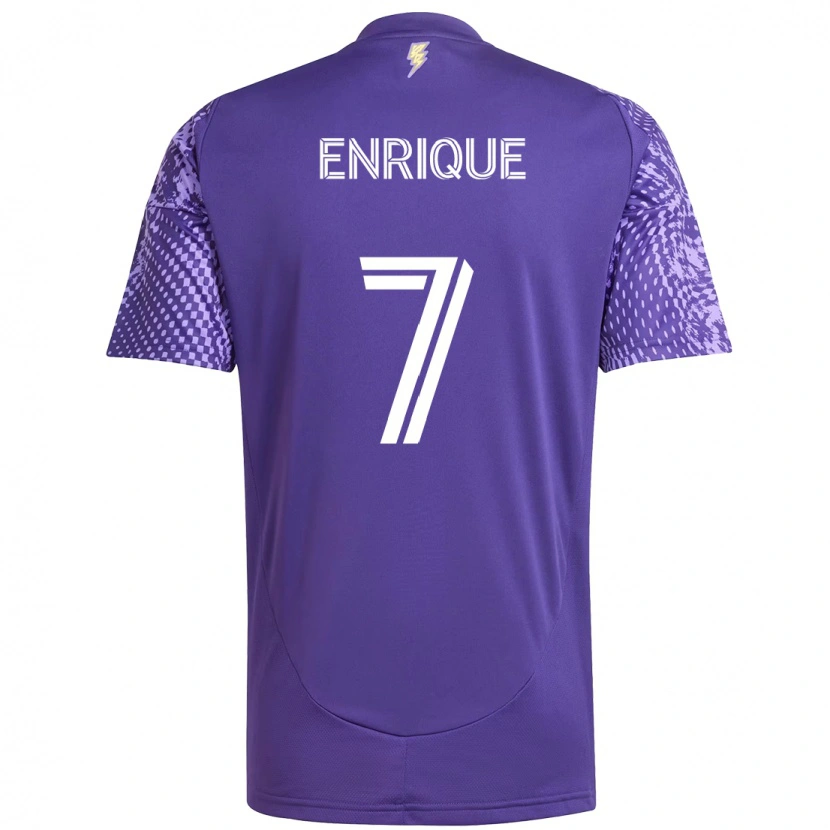 Danxen Barn Ramiro Enrique #7 Lila Vit Hemmatröja Matchtröjor 2025/26 Tröjor T-Tröja