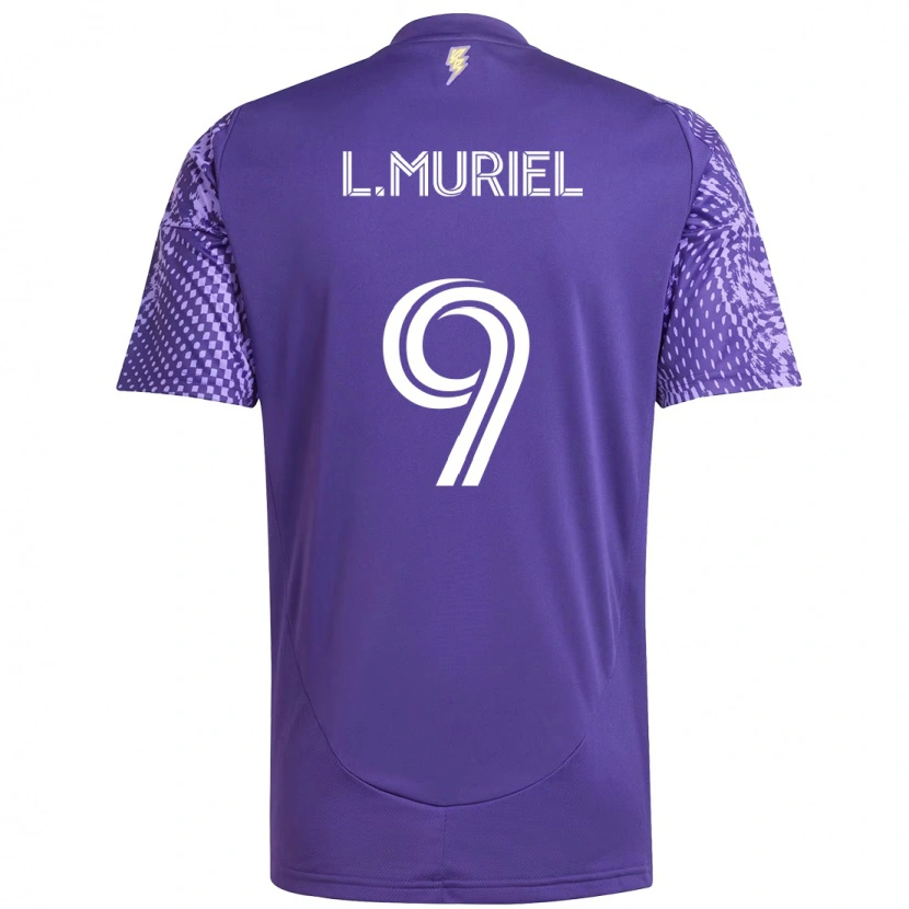 Danxen Barn Luis Muriel #9 Lila Vit Hemmatröja Matchtröjor 2025/26 Tröjor T-Tröja