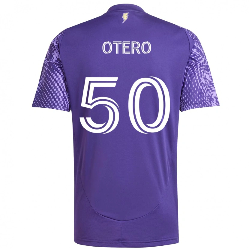 Danxen Barn Javier Otero #50 Lila Vit Hemmatröja Matchtröjor 2025/26 Tröjor T-Tröja