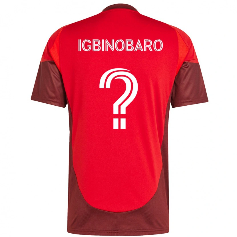 Danxen Barn Philip Igbinobaro #0 Röd Vit Hemmatröja Matchtröjor 2025/26 Tröjor T-Tröja