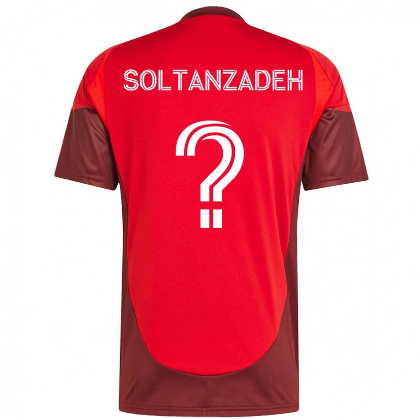 Danxen Barn Shayan Soltanzadeh #0 Röd Vit Hemmatröja Matchtröjor 2025/26 Tröjor T-Tröja