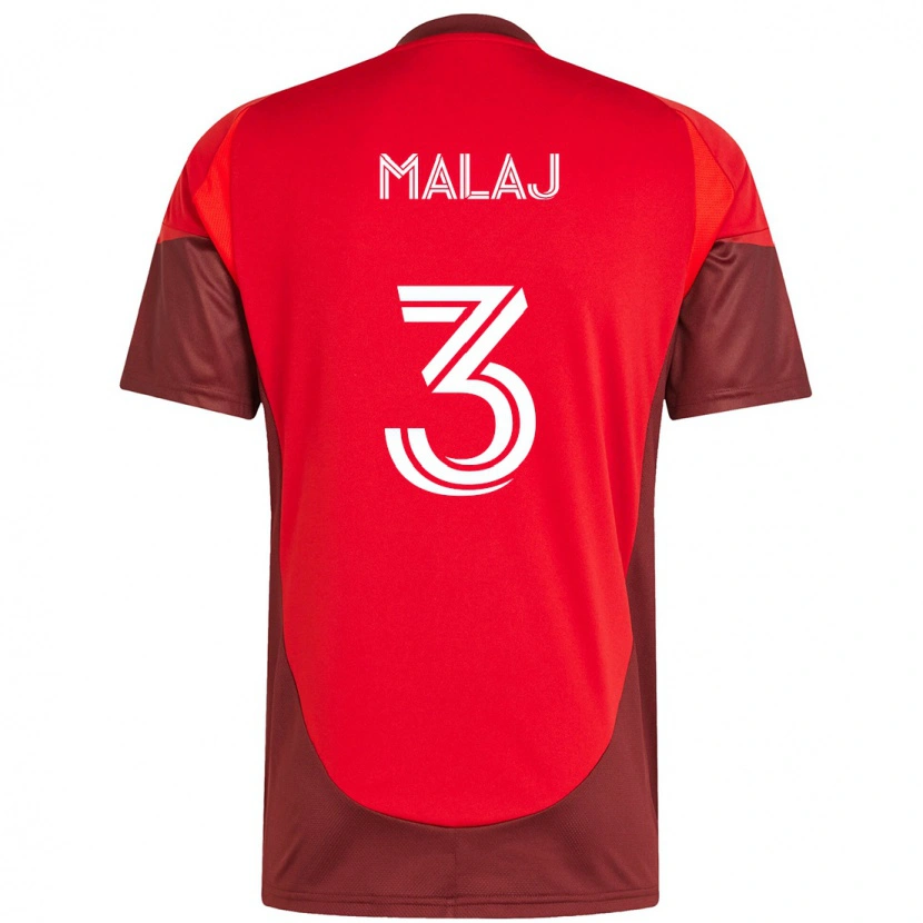 Danxen Barn Albert Malaj #3 Röd Vit Hemmatröja Matchtröjor 2025/26 Tröjor T-Tröja